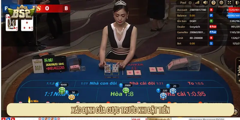 Cách Chơi Baccarat Đơn Giản Chi Tiết Cho Người Mới Bắt Đầu Xác định cửa cược trước khi đặt tiền